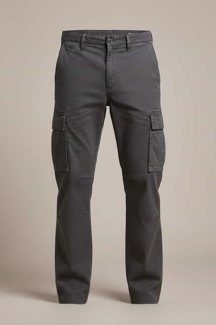Pantalon De Travail Homme Gris - Toile - vue 3