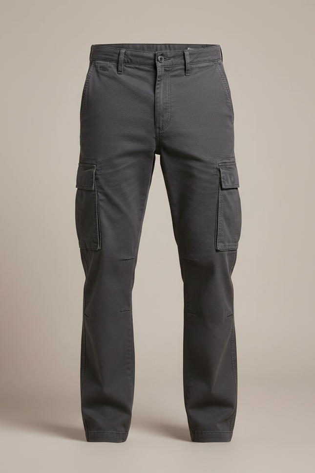 Pantalon De Travail Homme Gris - Toile - vue 3