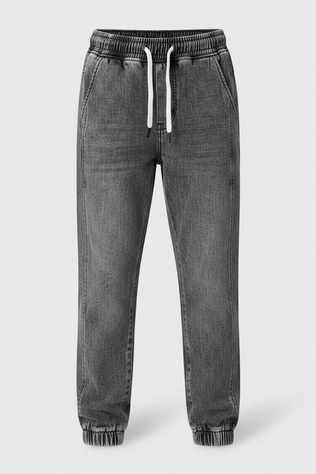 Pantalon Gris Jean Jogger Décontracté Garçon - vue 3