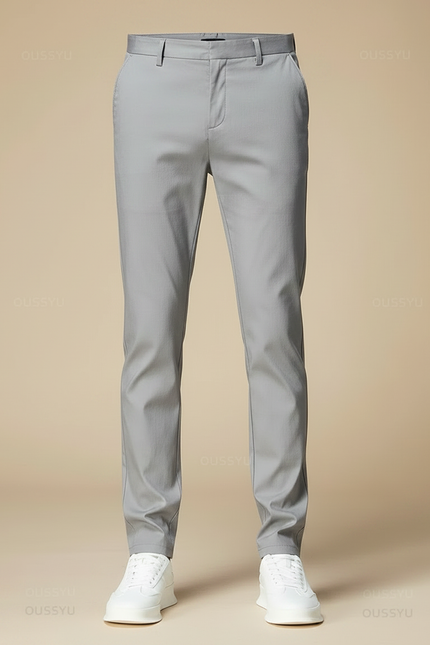 Pantalon De Ville Gris - Gabardine - vue 3