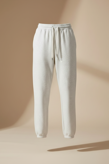 Pantalon Gris Ample Velours Molletonné Décontracté Femme - vue 3