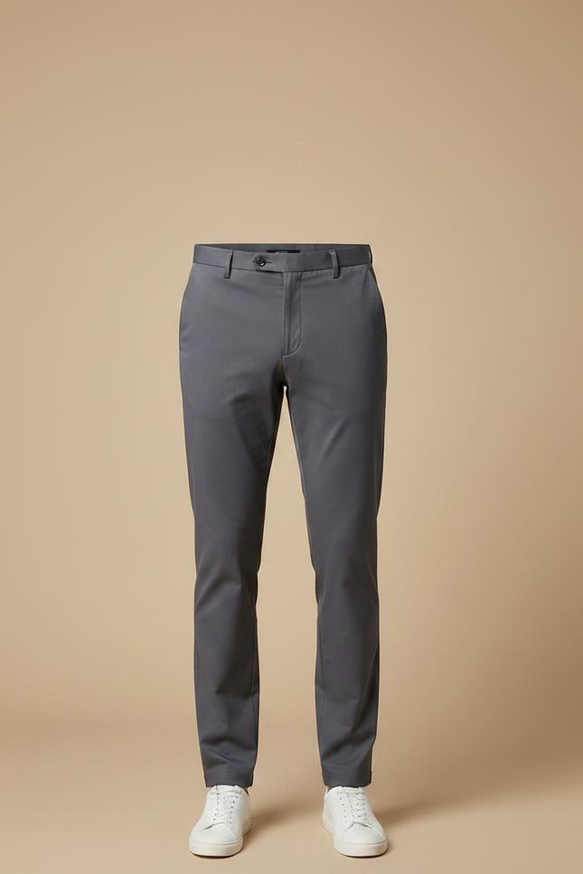 Pantalon Cigarette Homme Gris - Gabardine - vue 3