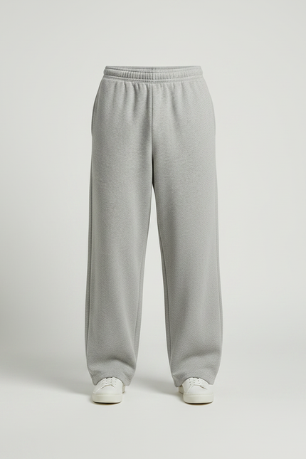 Pantalon Gris Ample Décontracté Molleton Homme - vue 3