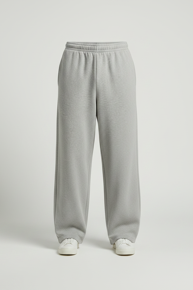 Pantalon Gris Ample Décontracté Molleton Homme - vue 3