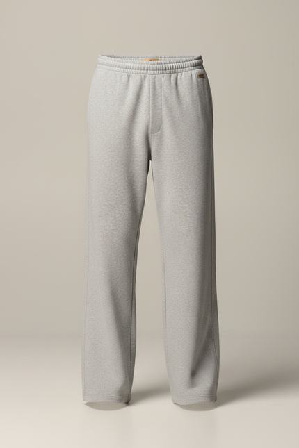 Pantalon Gris Large Coton Décontracté Sport Homme - Molleton - vue 3