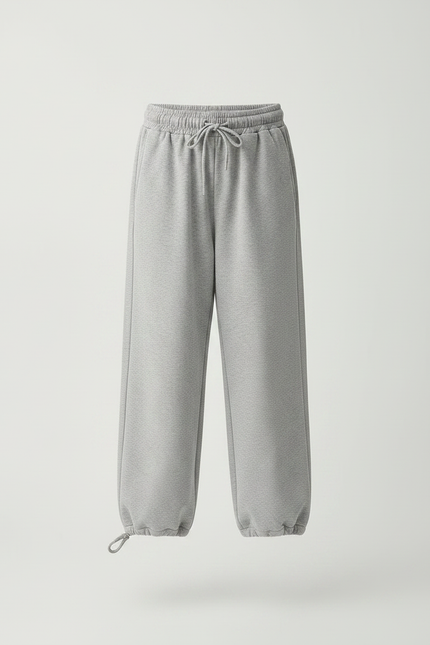 Pantalon Gris Ample Décontracté Molletonné Sport Enfant - vue 3