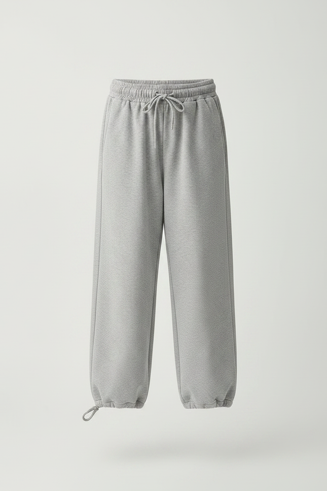 Pantalon Gris Ample Décontracté Molletonné Sport Enfant - vue 3