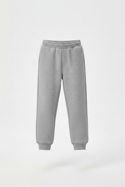 Pantalon Gris Enfant Molletonné Confortable Sport - vue 3