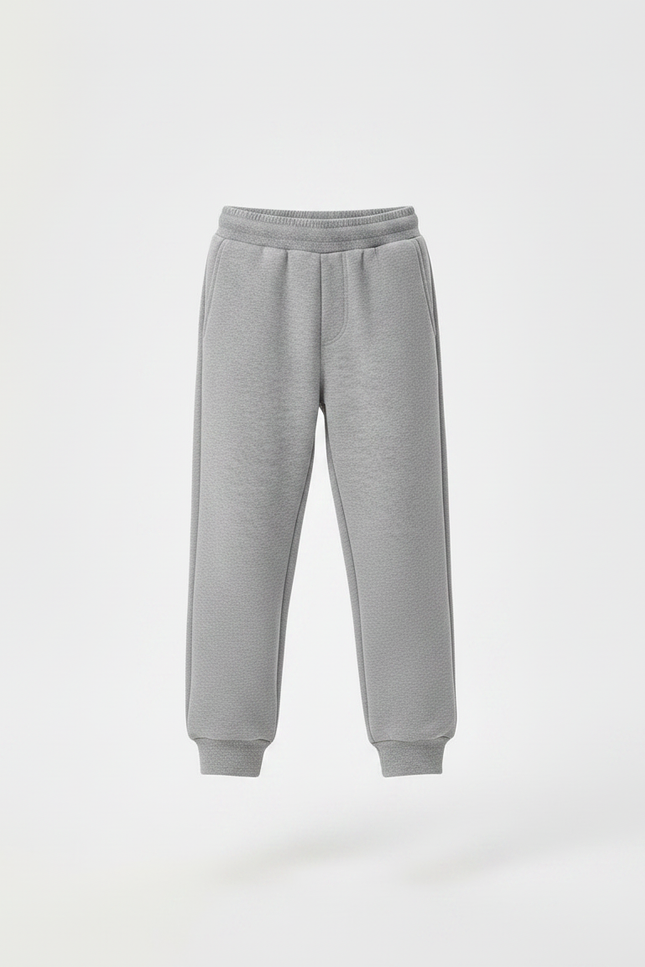 Pantalon Gris Enfant Molletonné Confortable Sport - vue 3