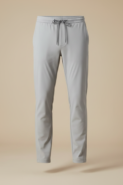 Pantalon Gris Homme Décontracté Cordon Élastique - Polyester - vue 3