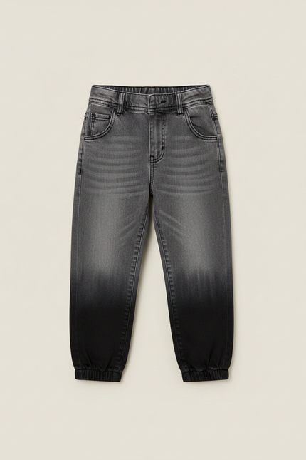 Pantalon Gris Dégradé Ample Décontracté Garçon - Jean - vue 3
