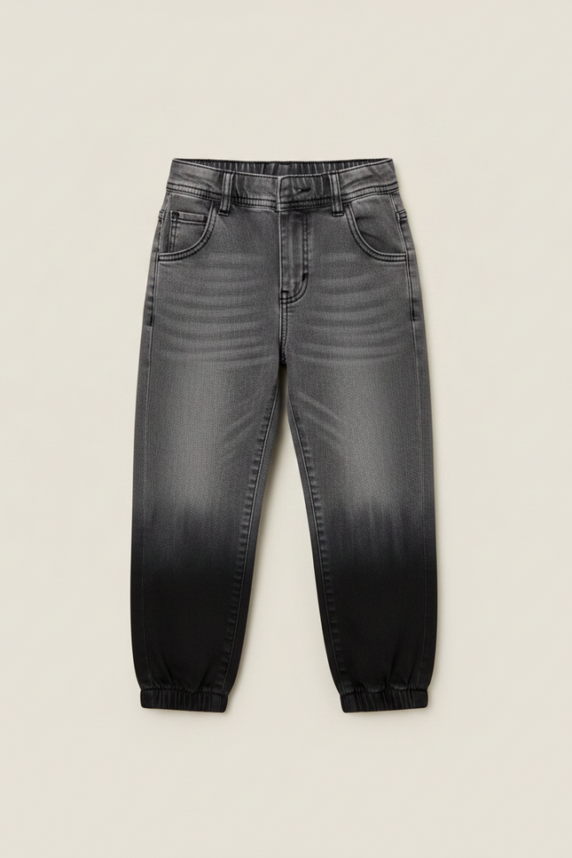 Pantalon Gris Dégradé Ample Décontracté Garçon - Jean - vue 3