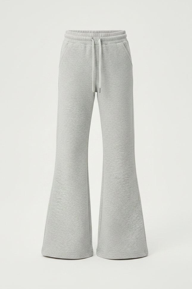 Pantalon Gris Évasé Molletonné Sport Enfant - vue 3