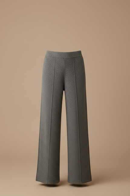 Pantalon Gris Ample Droit Confortable Enfant - Maille - vue 3