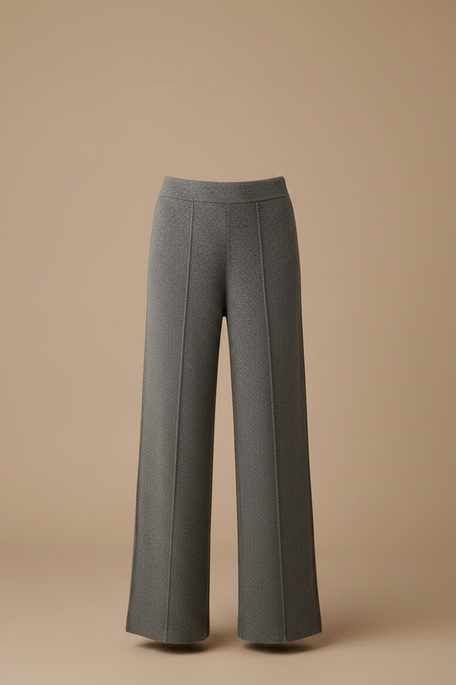 Pantalon Gris Ample Droit Confortable Enfant - Maille - vue 3