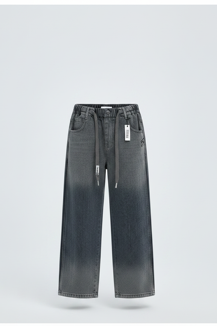 Pantalon Gris Dégradé Ample Denim Garçon - Jean - vue 3