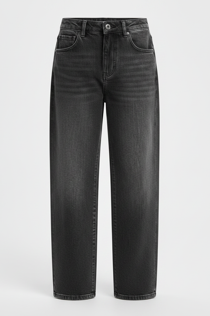 Pantalon Gris Jean Ample Décontracté Enfant - vue 3