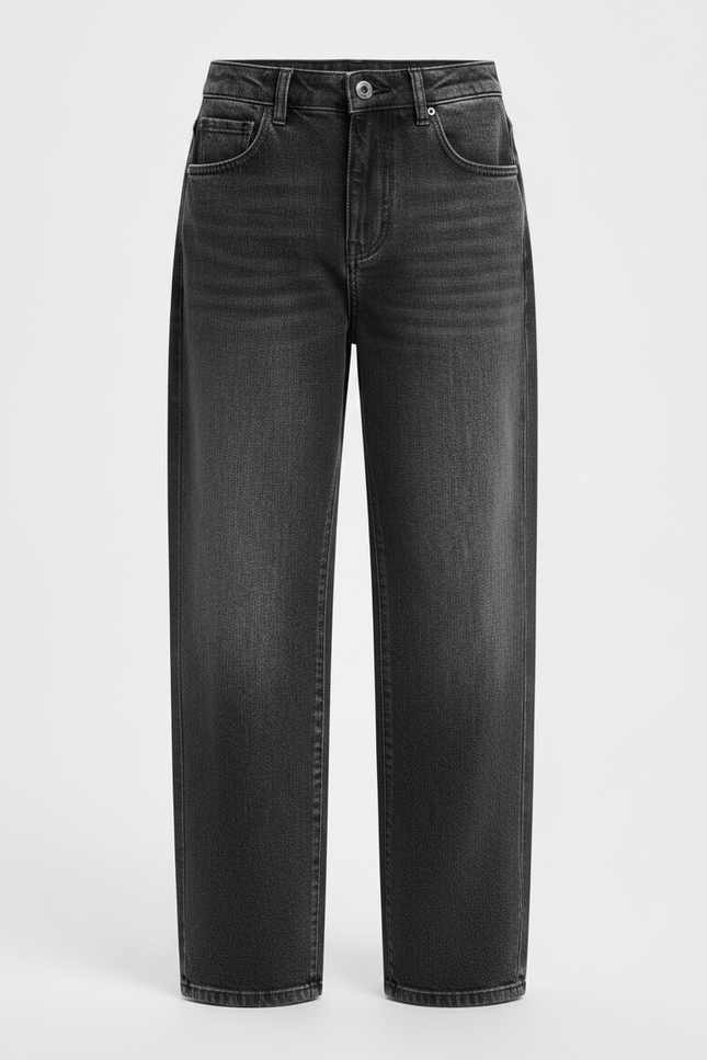 Pantalon Gris Jean Ample Décontracté Enfant - vue 3