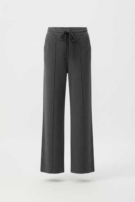 Pantalon Gris En Laine - vue 3