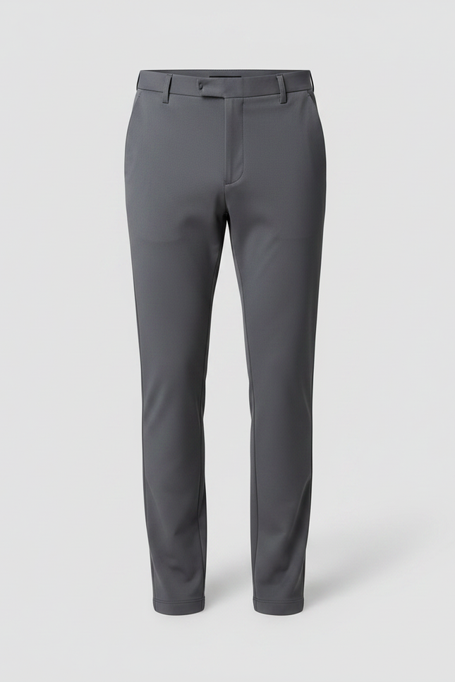 Pantalon Gris Homme Slim Élégant Formel Stretch - Polyester - vue 3
