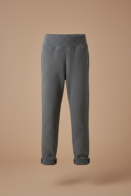 Pantalon Gris Chiné Slim Confortable Enfant - Molleton - vue 3