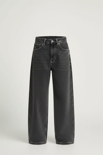 Pantalon Gris Ample Décontracté Denim Garçon - Jean - vue 3