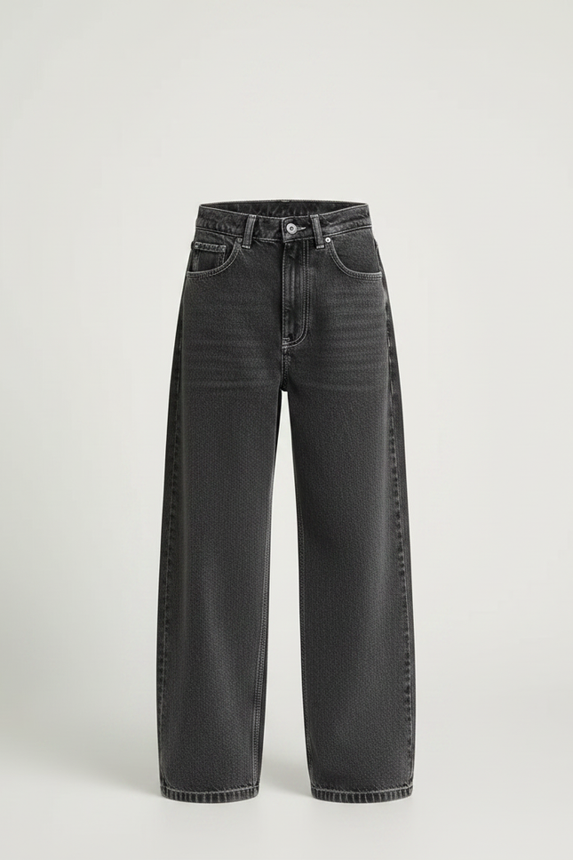 Pantalon Gris Ample Décontracté Denim Garçon - Jean - vue 3