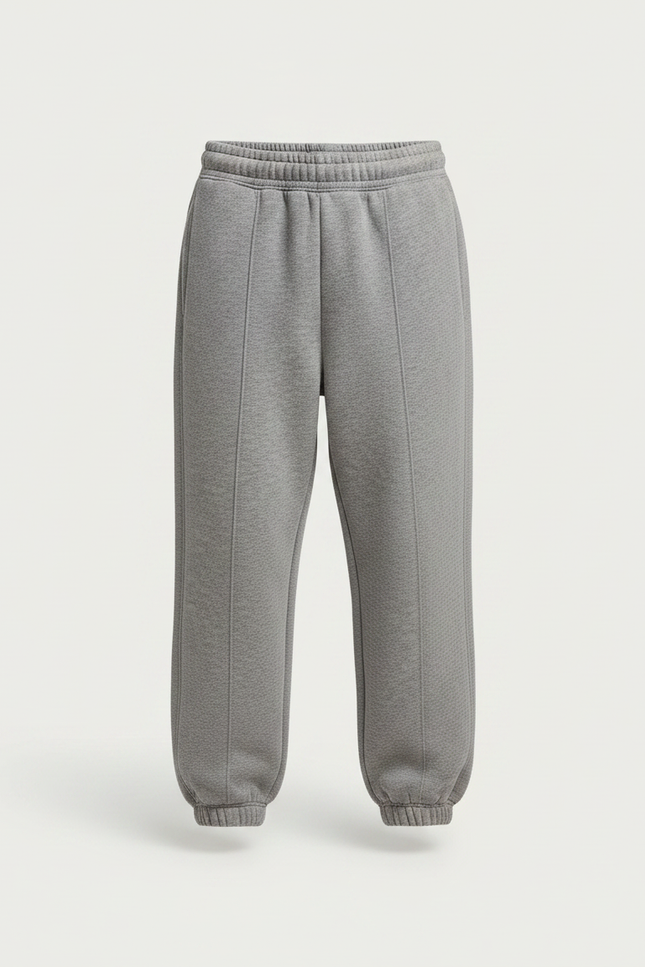 Pantalon Gris Ample Décontracté Enfant Coton Sport - Molleton - vue 3
