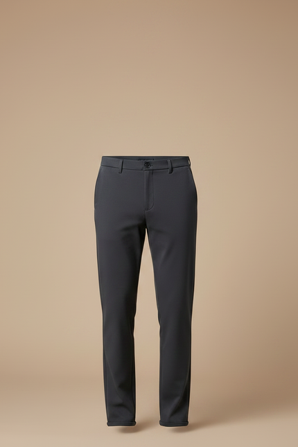 Pantalon Gris Droit Élégant Business Homme - Polyester - vue 3