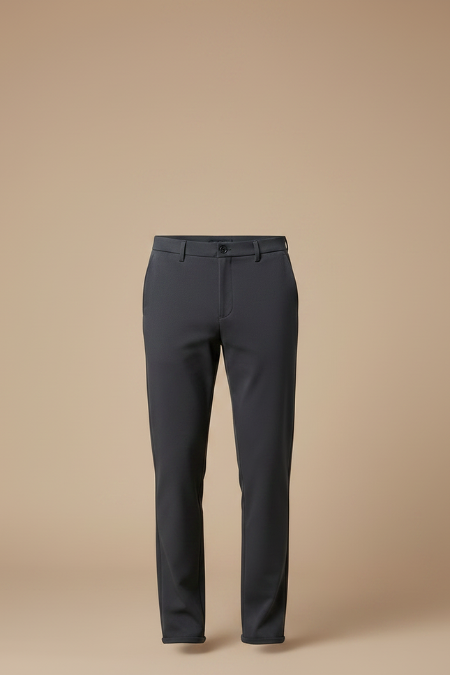 Pantalon Gris Droit Élégant Business Homme - Polyester - vue 3
