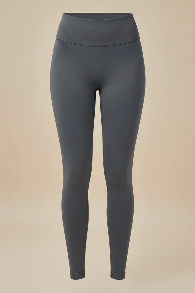 Pantalon Gris Taille Haute Sculptant Yoga Sport - Polyester - vue 3