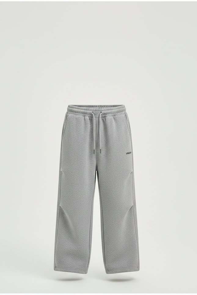 Pantalon Gris Ample Décontracté Coton Molletonné Sport Enfant - vue 3
