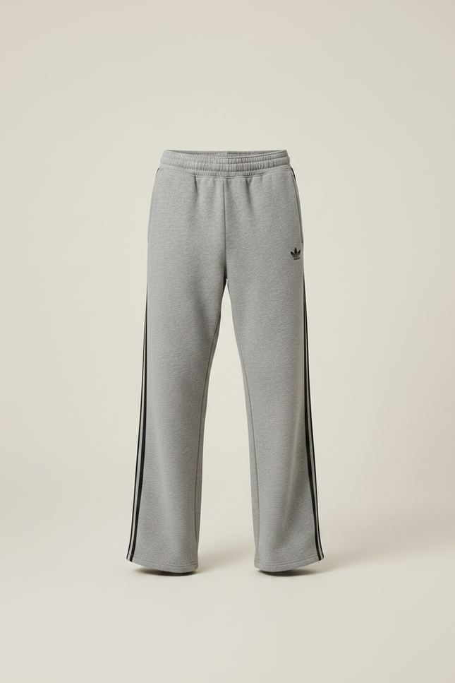 Pantalon Gris Sport Ample Rayures Noires Homme - Molleton - vue 3
