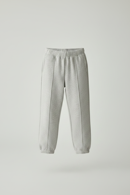 Pantalon Gris Molletonné Confortable Enfant Sport - vue 3