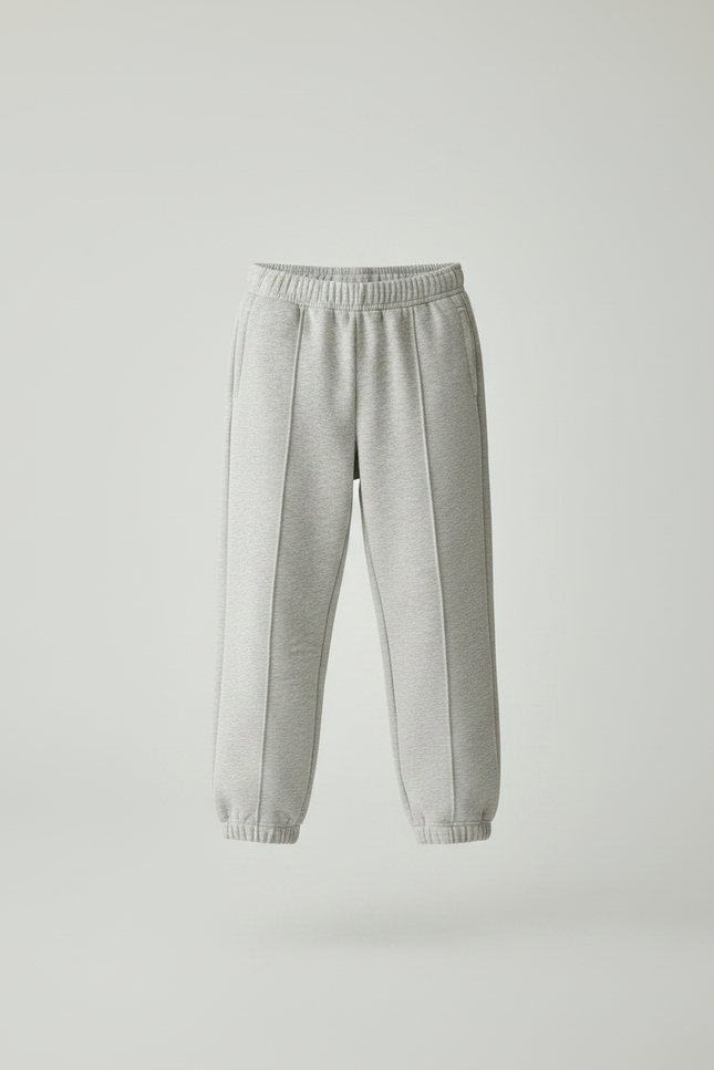 Pantalon Gris Molletonné Confortable Enfant Sport - vue 3