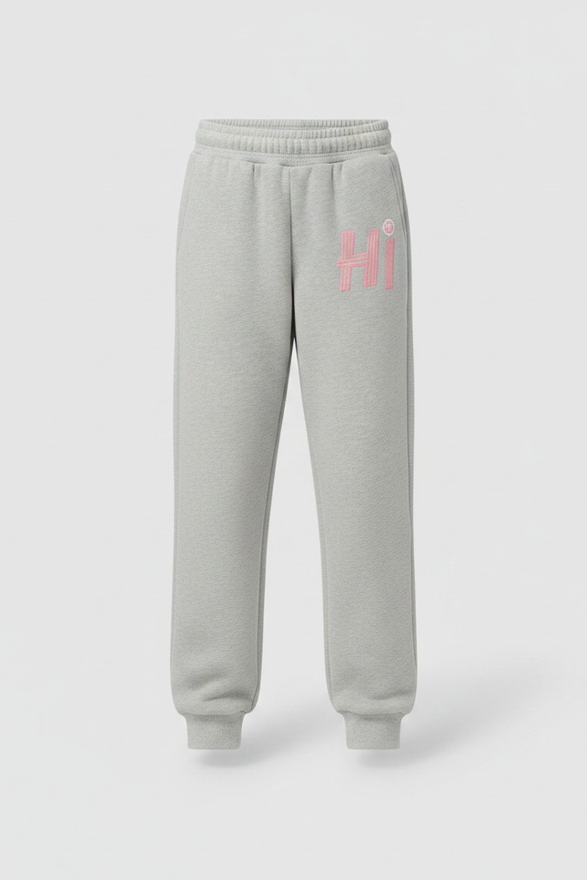 Pantalon Gris Molletonné Imprimé Confortable Enfant Sport - vue 3