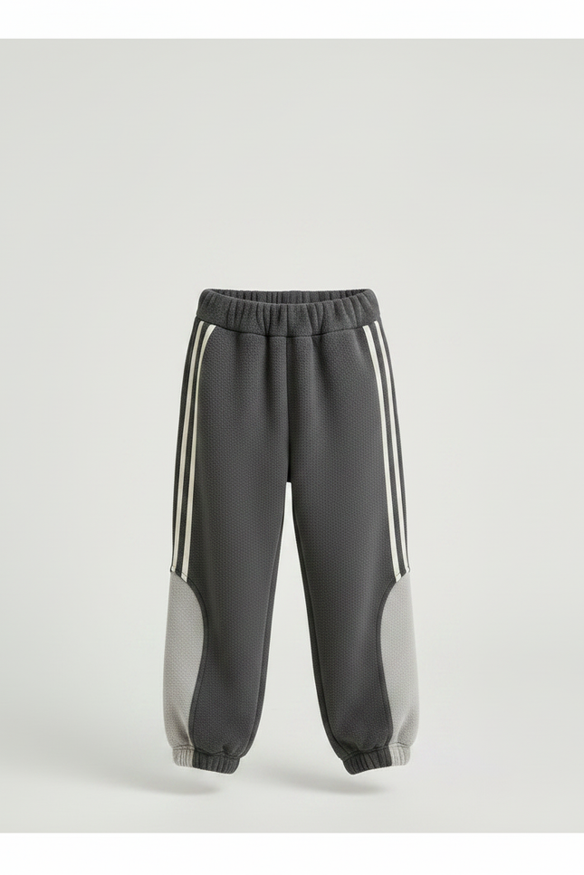 Pantalon Gris Molletonné Sport Ample Enfant - vue 3