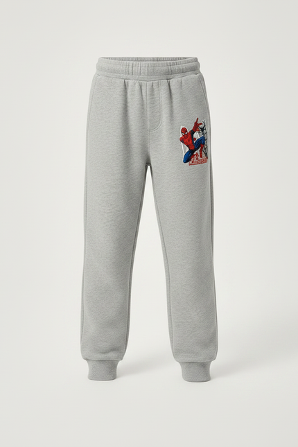 Pantalon Gris Enfant Molletonné Spiderman Sport - vue 3