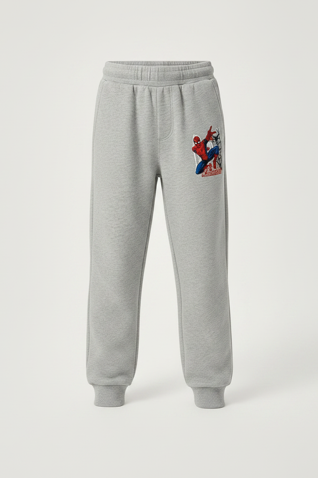 Pantalon Gris Enfant Molletonné Spiderman Sport - vue 3