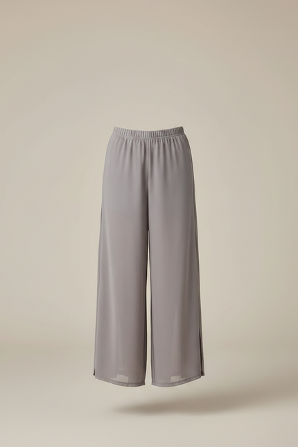 Pantalon Gris Fluide Ample Danse Ballet Fille - Polyester - vue 3