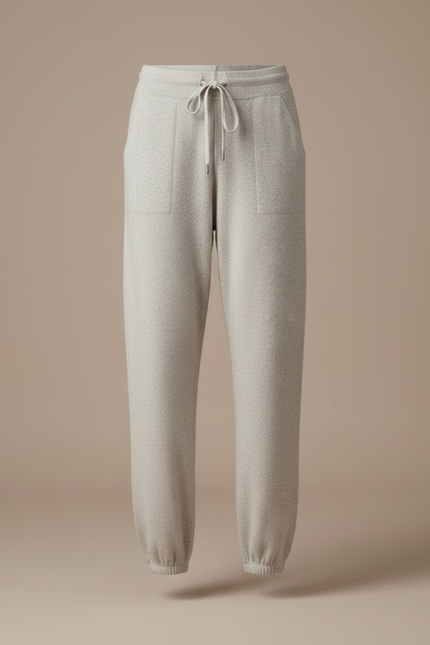 Pantalon Cachemire Gris - Laine - vue 3