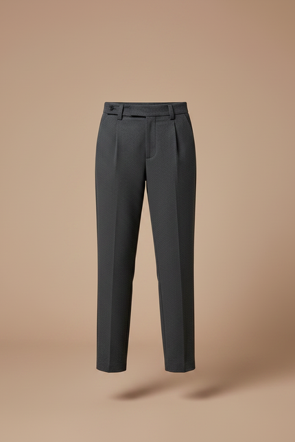 Pantalon Gris Droit Laine Décontracté Élégant Enfant - vue 3