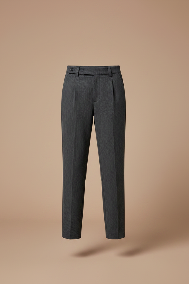 Pantalon Gris Droit Laine Décontracté Élégant Enfant - vue 3