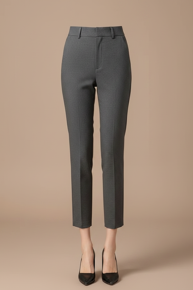 Pantalon De Costume Gris Femme - Gabardine - vue 3