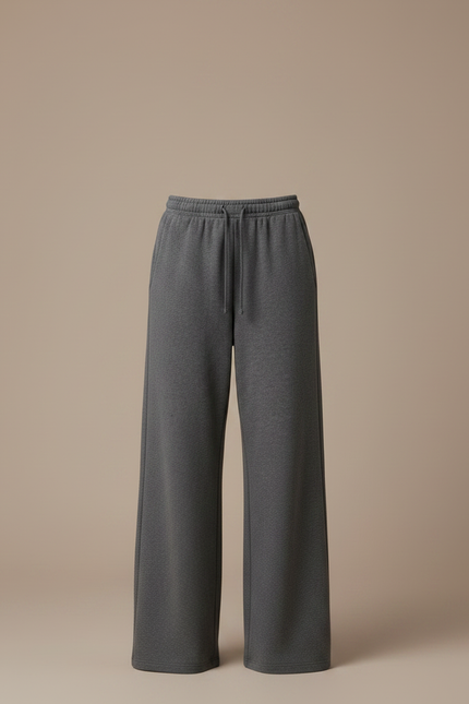 Pantalon Gris Sport Ample Décontracté Confortable Cordon - Molleton - vue 3