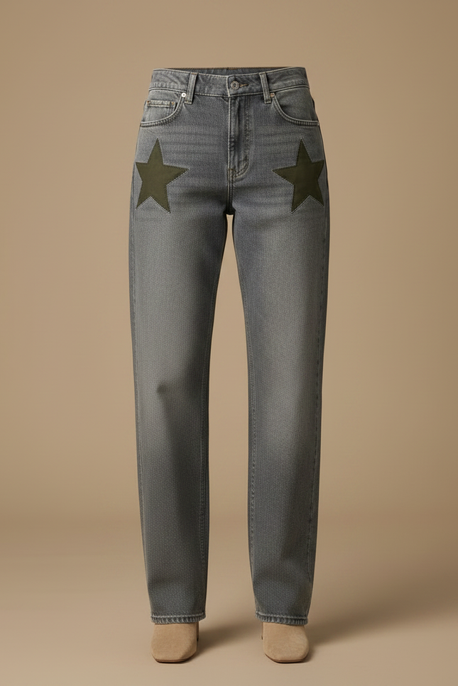 Pantalon Bleu Gris - Jean - vue 3