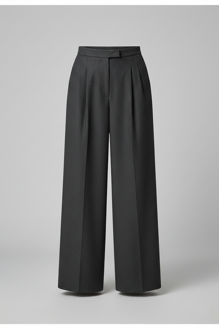 Pantalon Flanelle Femme Gris - vue 3