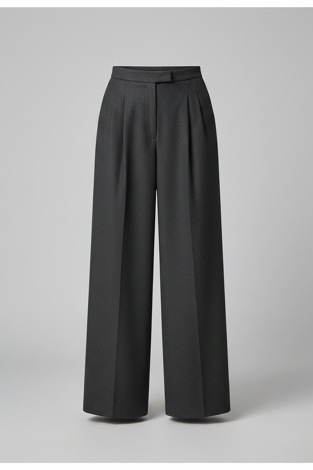 Pantalon Flanelle Femme Gris - vue 3