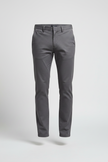 Pantalon Skinny Homme Gris - Gabardine - vue 3