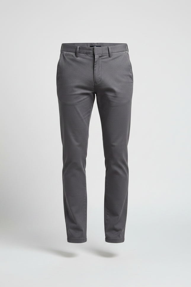 Pantalon Skinny Homme Gris - Gabardine - vue 3